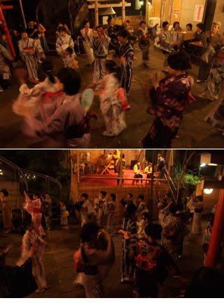 Bon Odori at Motoshinmeigu Shrine